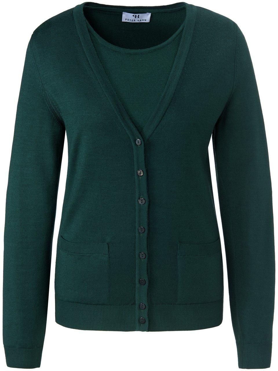 Thumbnail - Twinset aus 100% Schurwolle-Pure Tasmanian Wool Peter Hahn grün