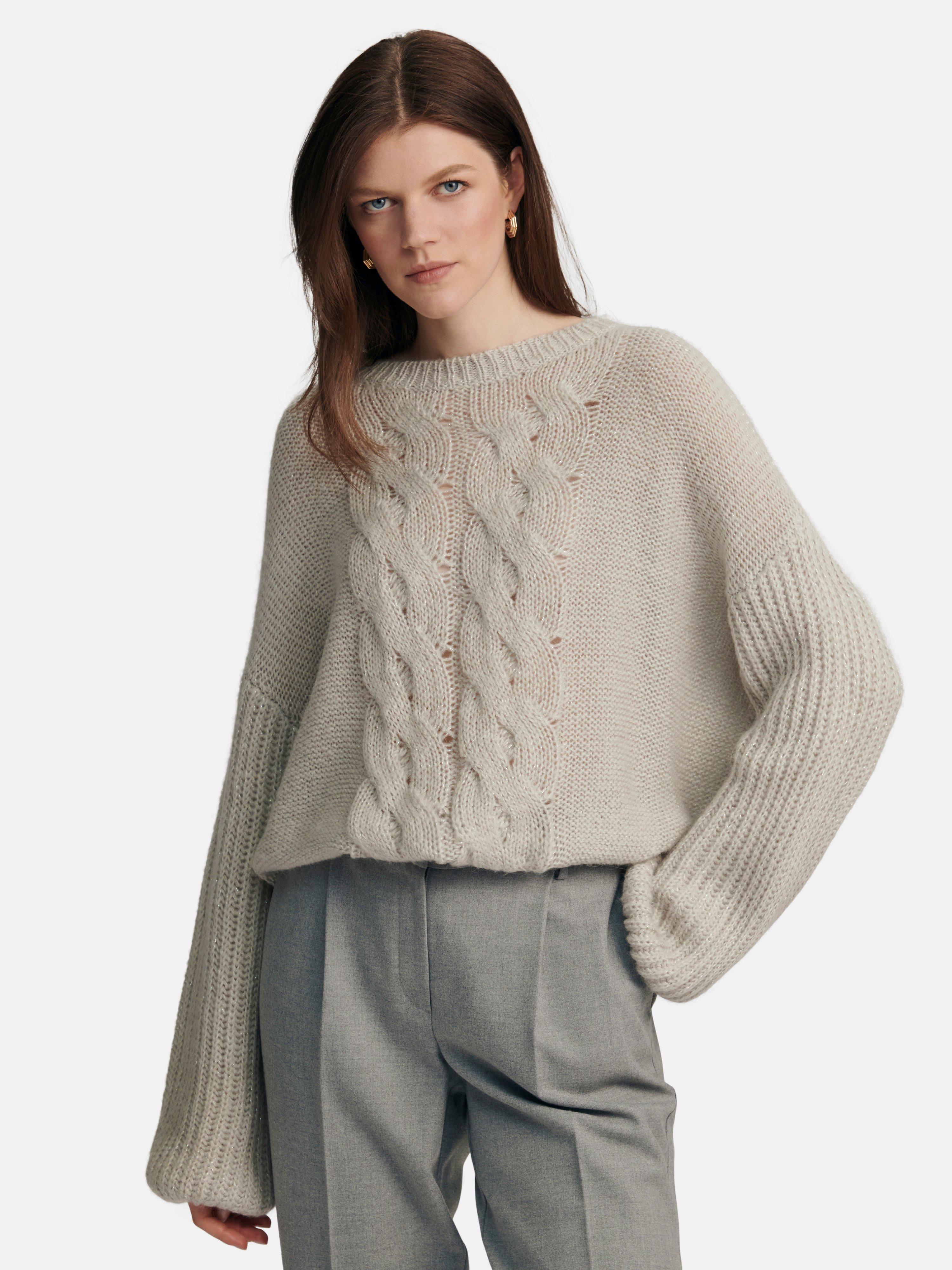 TALBOT RUNHOF X PETER HAHN - Rundhals-Pullover mit Ballonärmeln