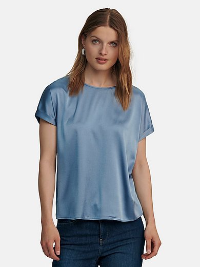 Gerry Weber - Round neck top with short turn-up sleeves