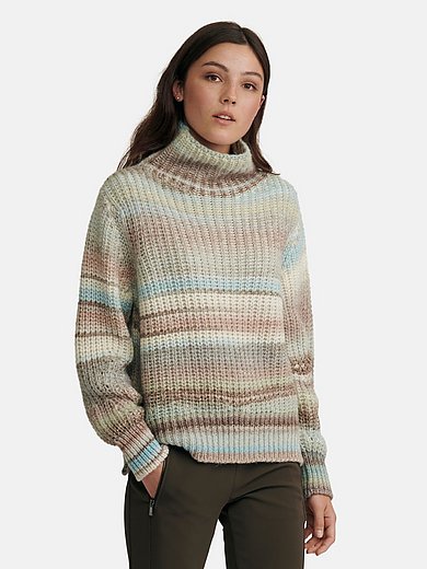 oui - Jumper with stand-up collar and long sleeves
