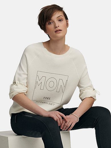 Monari - Round neck jumper  with sequins on the front