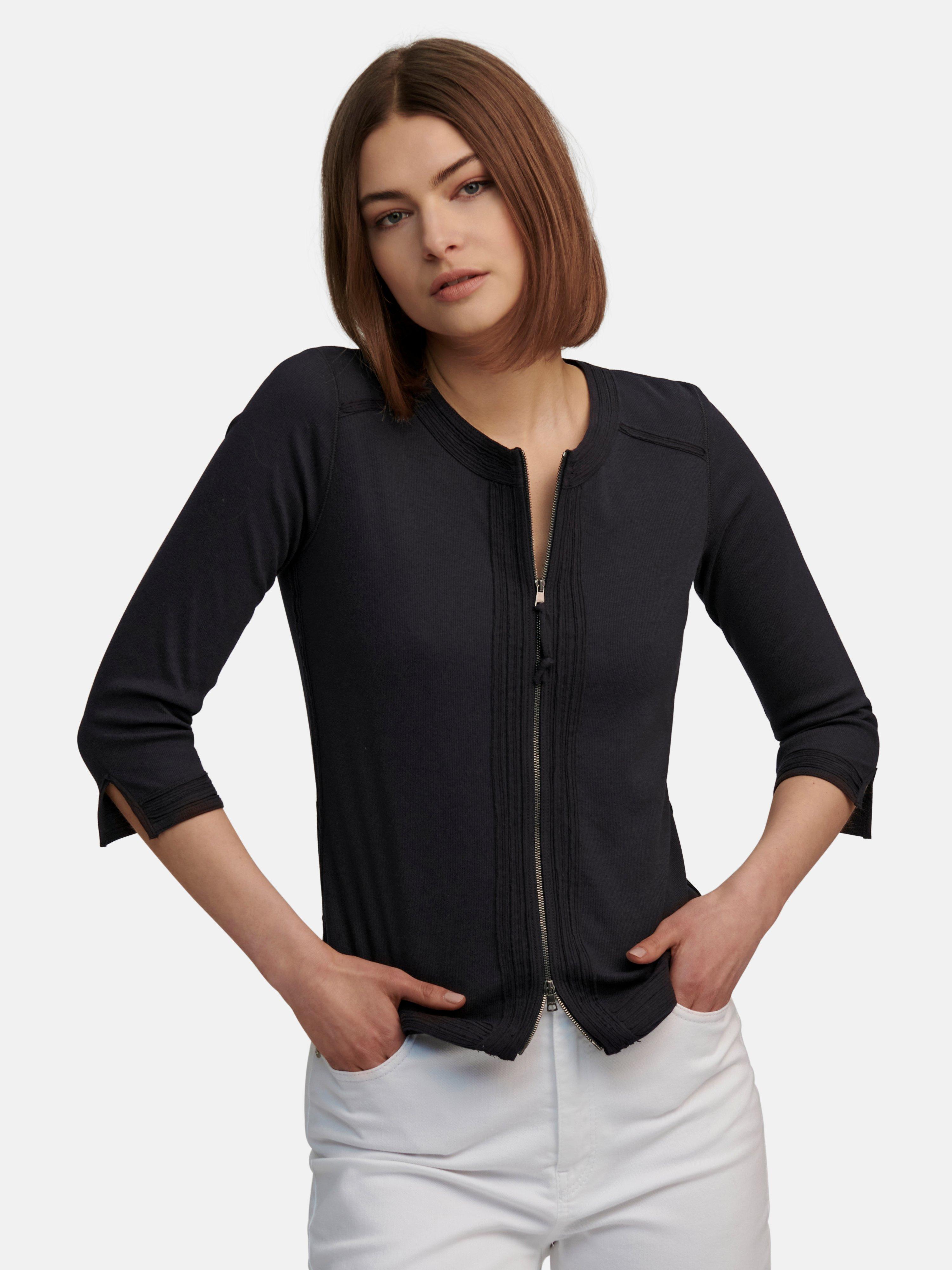 Marc Cain - Rundhals-Strickjacke