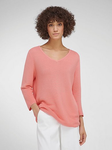 mayfair by Peter Hahn - V-Pullover mit 3/4-Arm