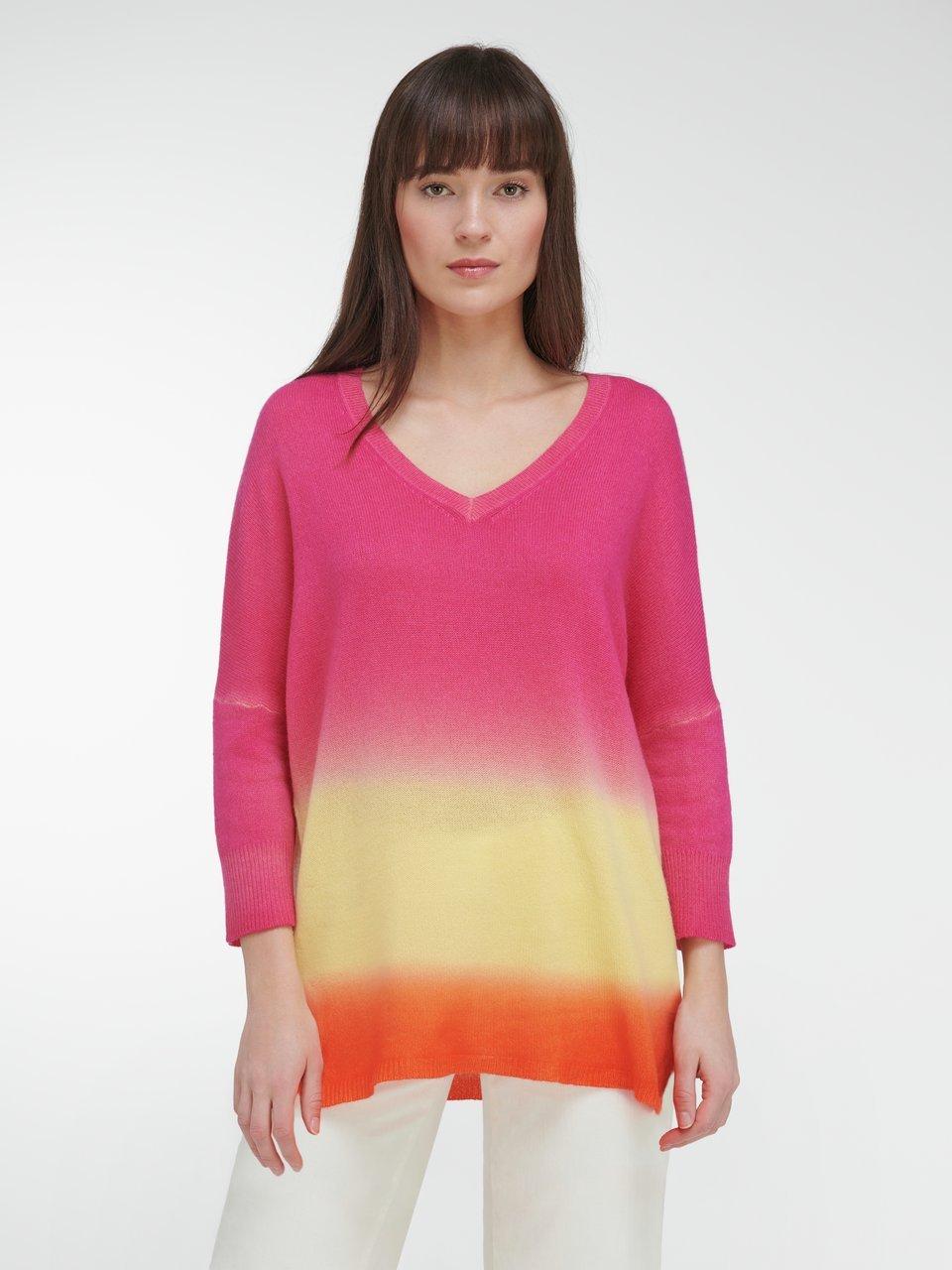 FLUFFY EARS - V-Pullover aus 100% Kaschmir