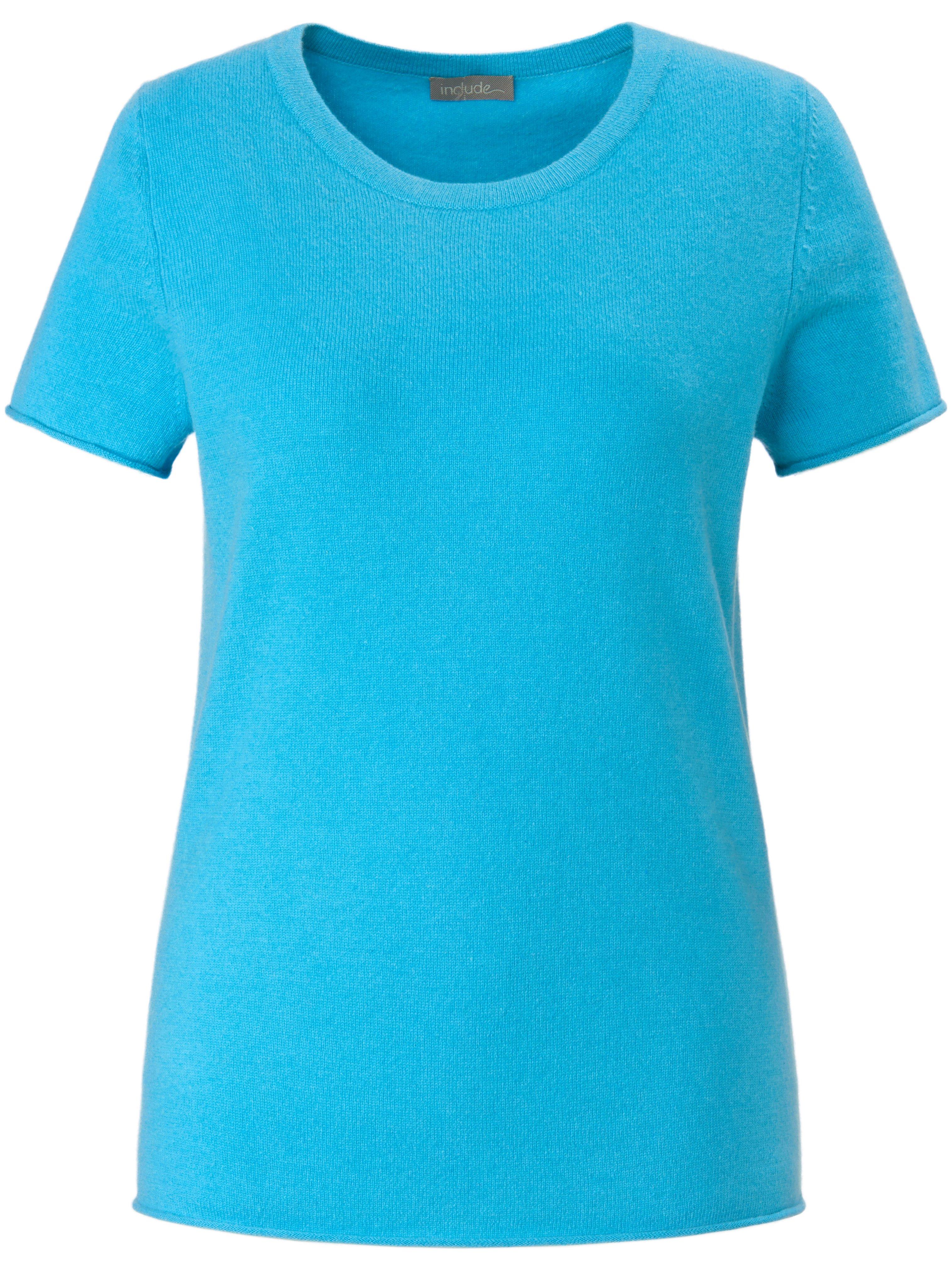 Kasjmiershirt korte mouwen Van include blauw