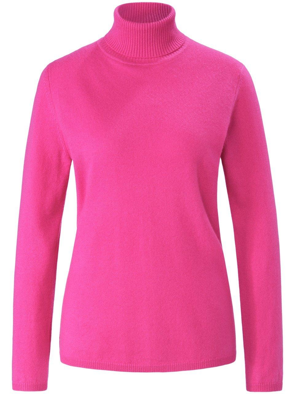 Rollkragen-Pullover aus Schurwolle und Kaschmir include pink