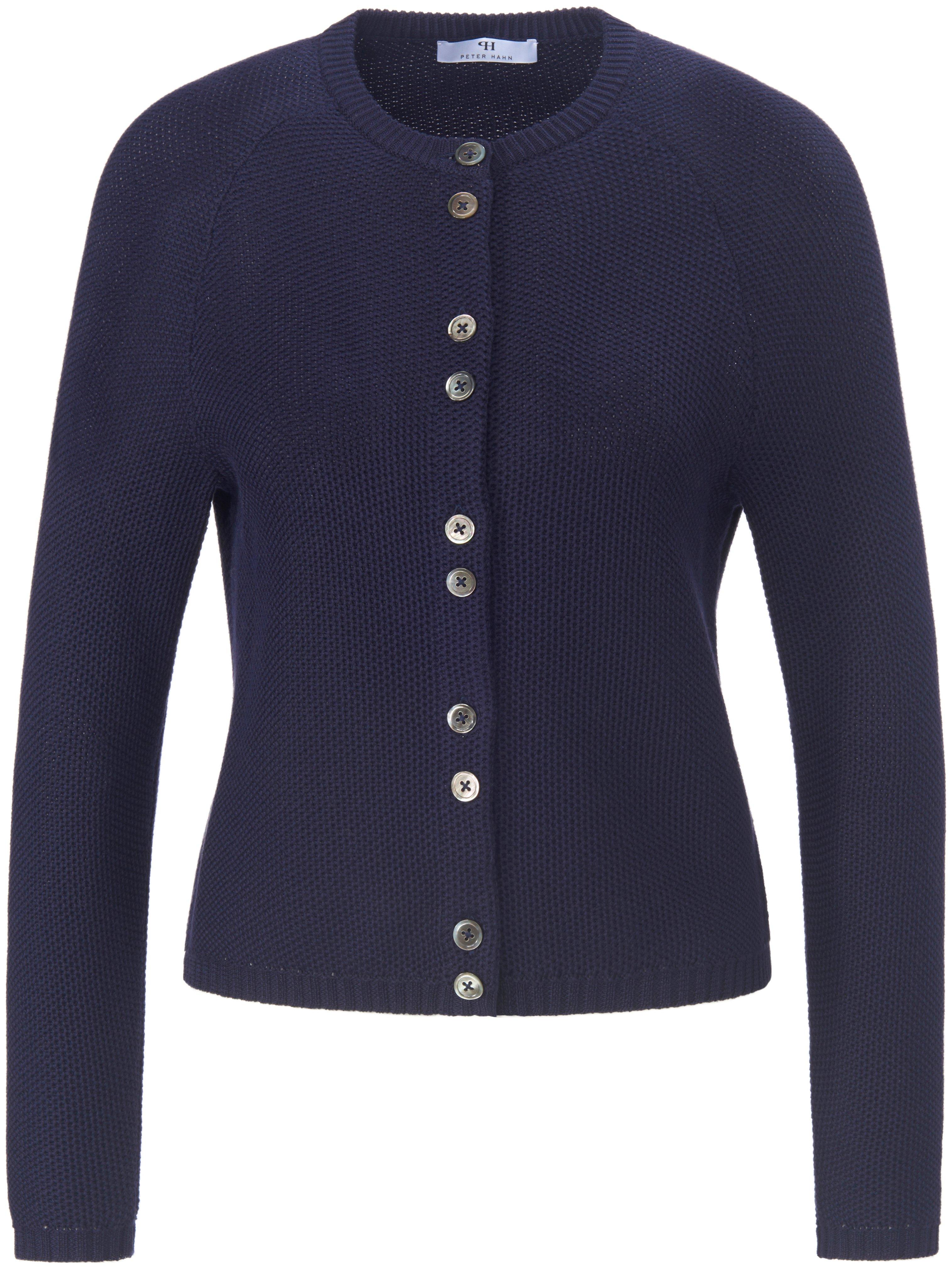 Strickjacke aus 100% SUPIMA®-Baumwolle Peter Hahn blau günstig online kaufen