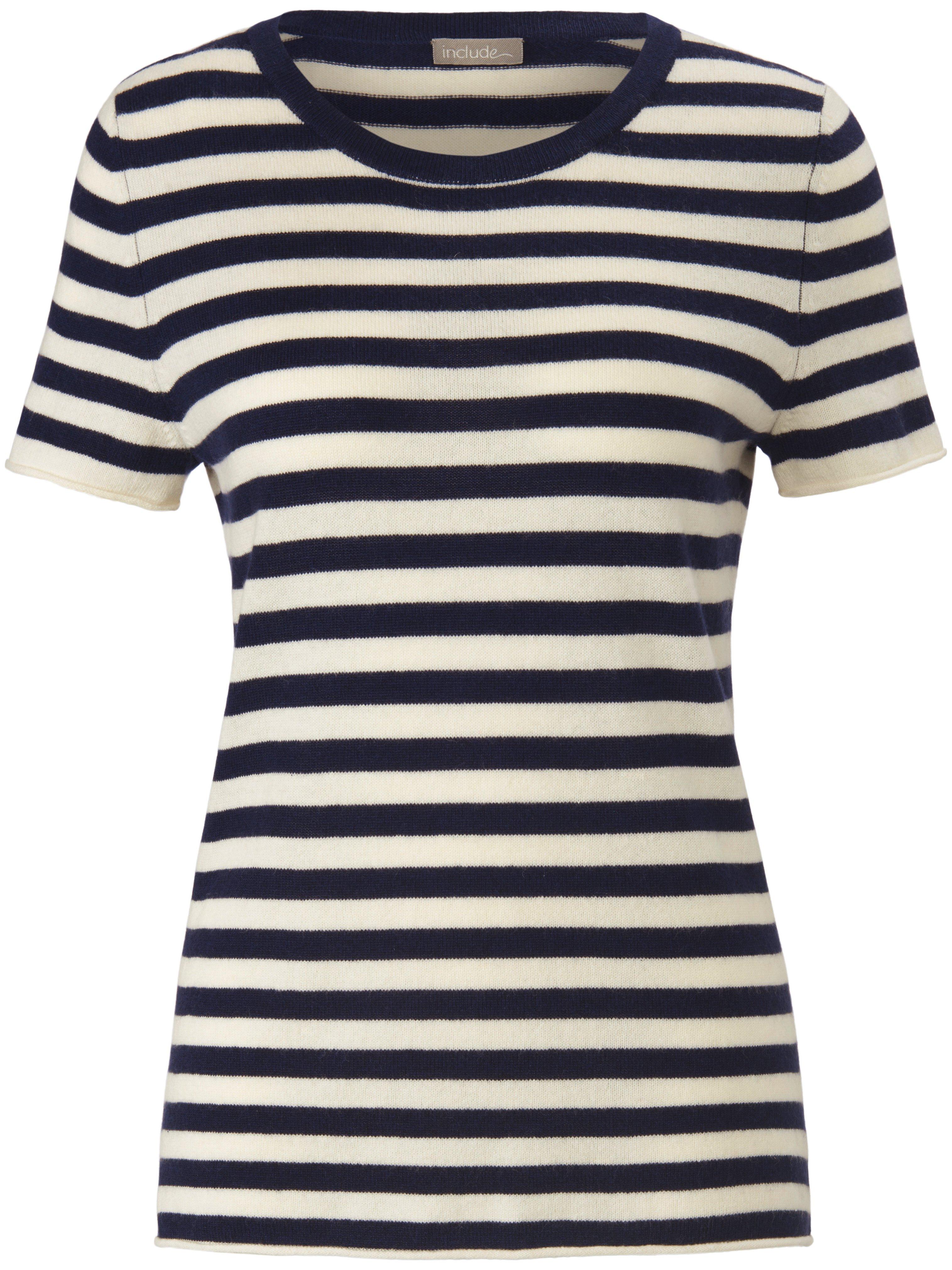 Kasjmiershirt korte mouwen Van include blauw