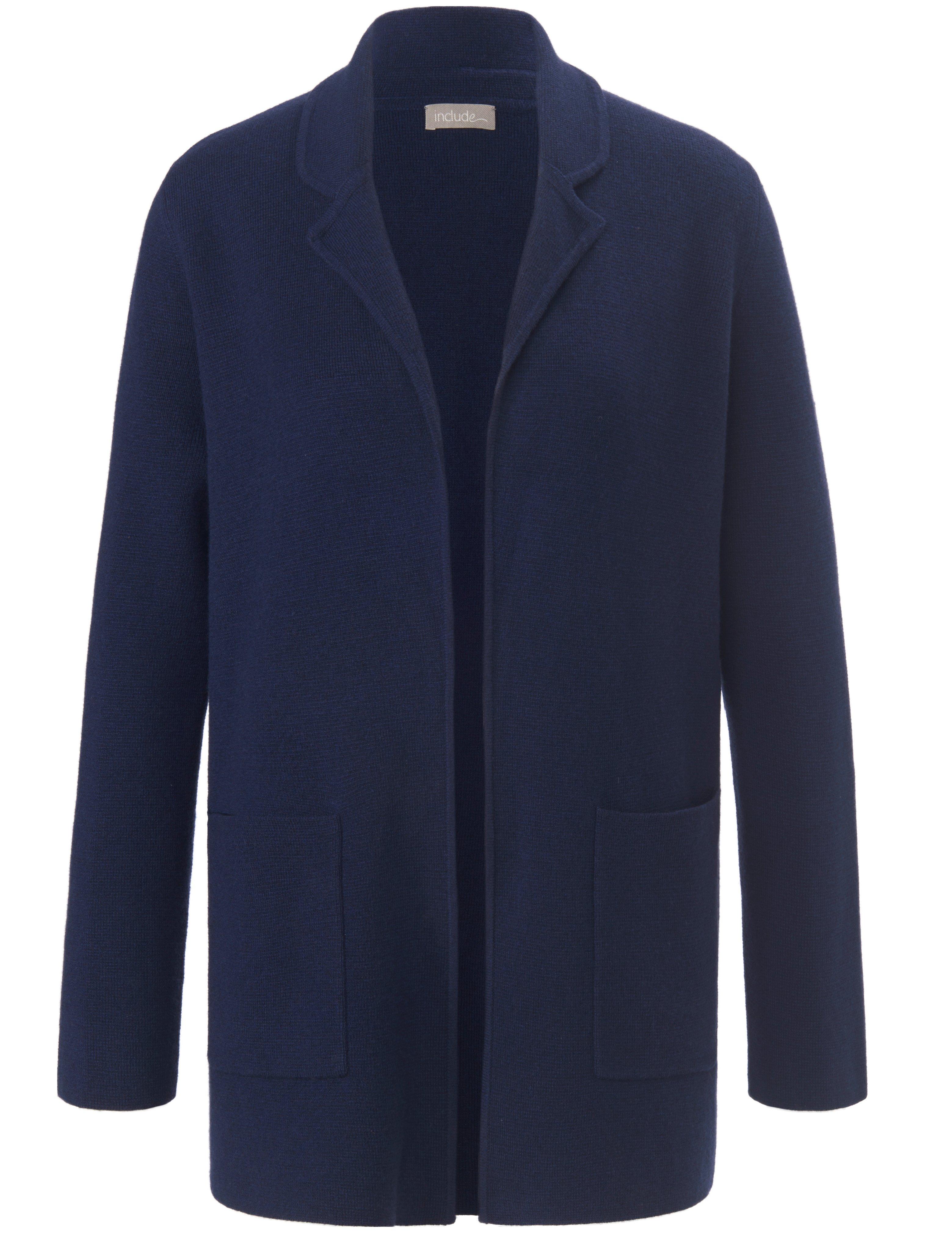 Tricotblazer zonder sluiting Van include blauw