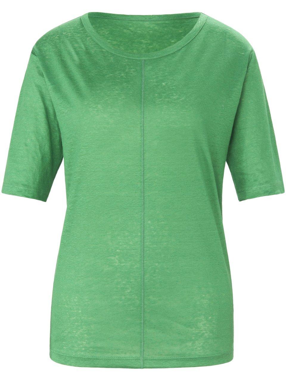 Shirt 100% linnen ronde hals Van St. Emile groen