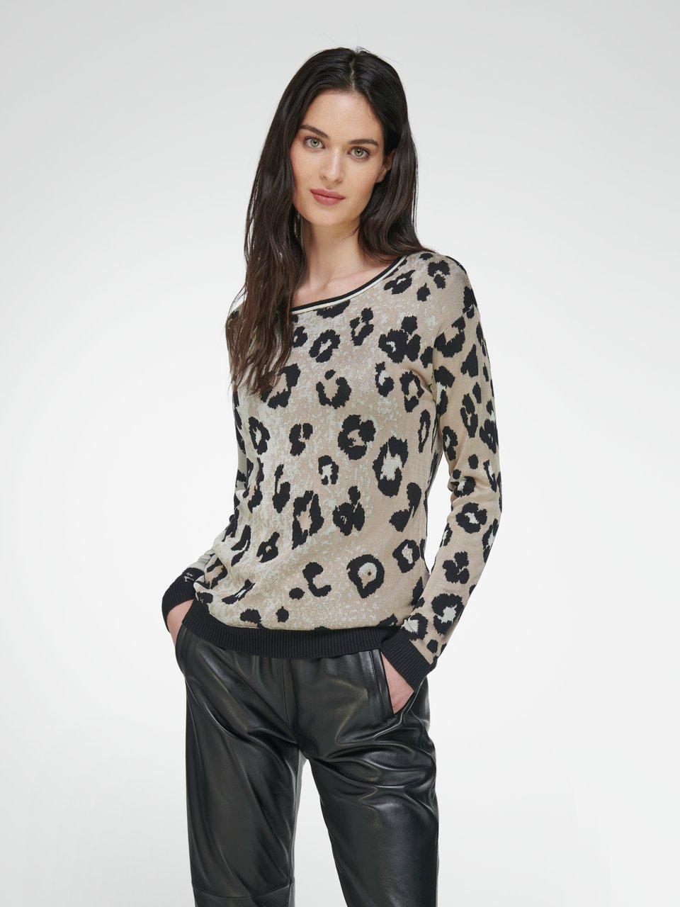 Peter Hahn - Strikbluse med rund hals