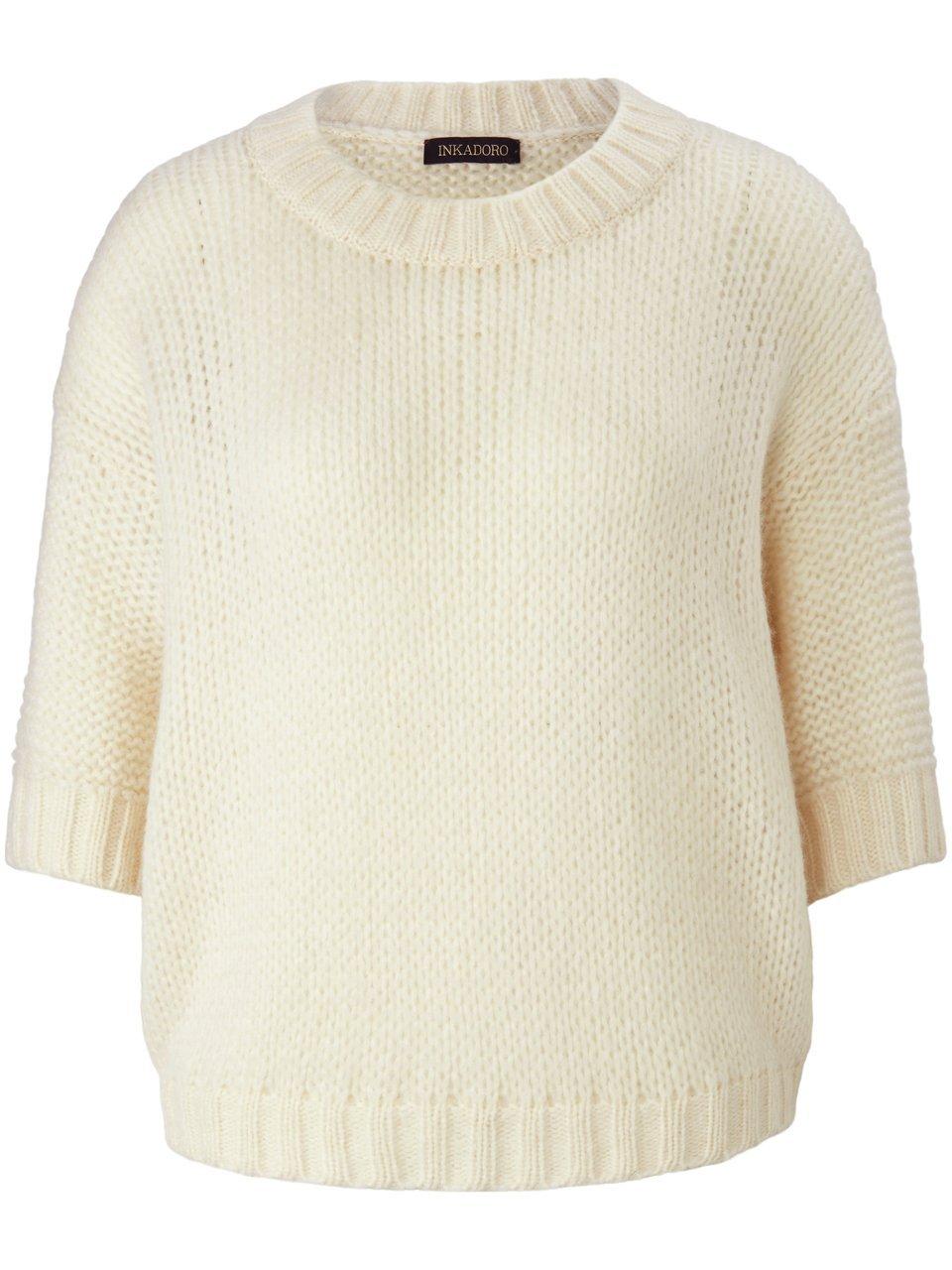 Pullover 1/2-Arm Inkadoro weiss günstig online kaufen