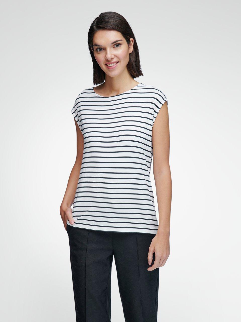 WALL London - Shirt met ronde hals en streepdessin