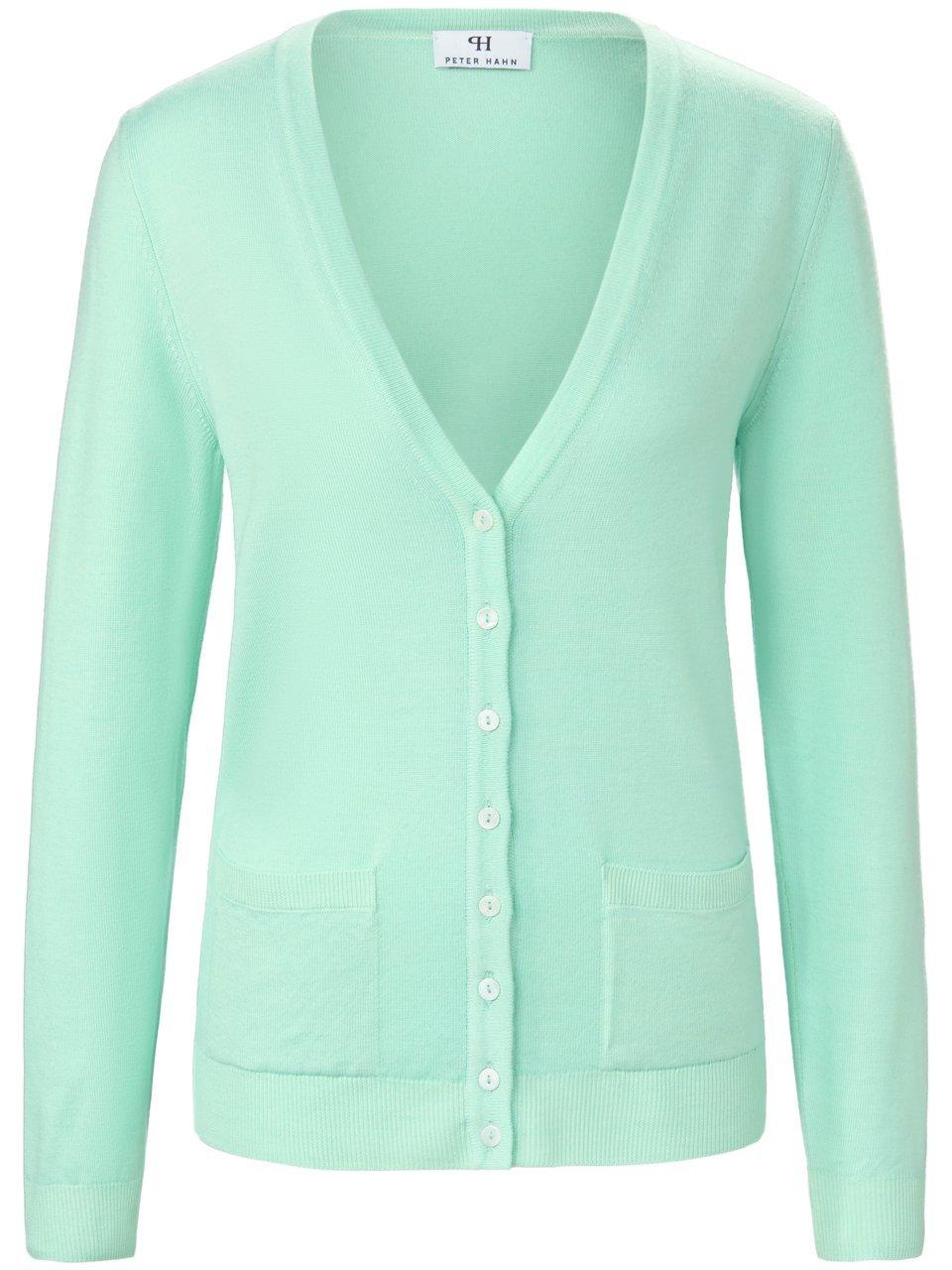 Twinset 100% scheerwol Van Peter Hahn turquoise