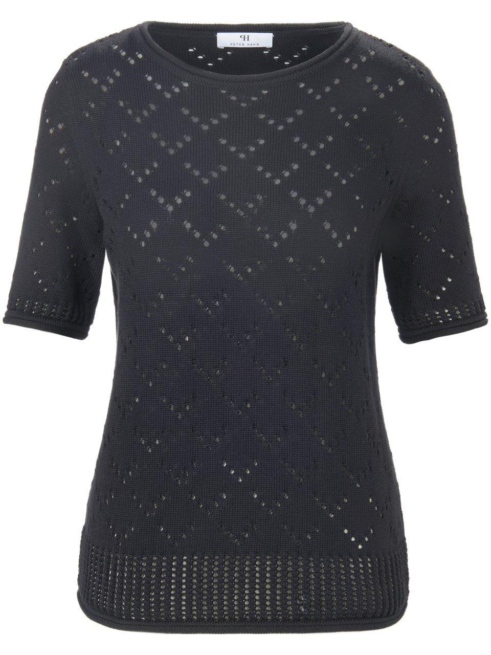 Rundhals-Pullover ­1/2-Arm Peter Hahn schwarz günstig online kaufen
