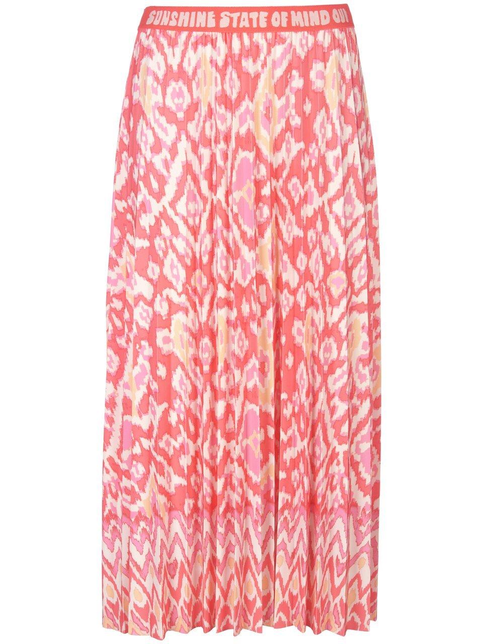 Jersey plissérok elastische band Van oui pink