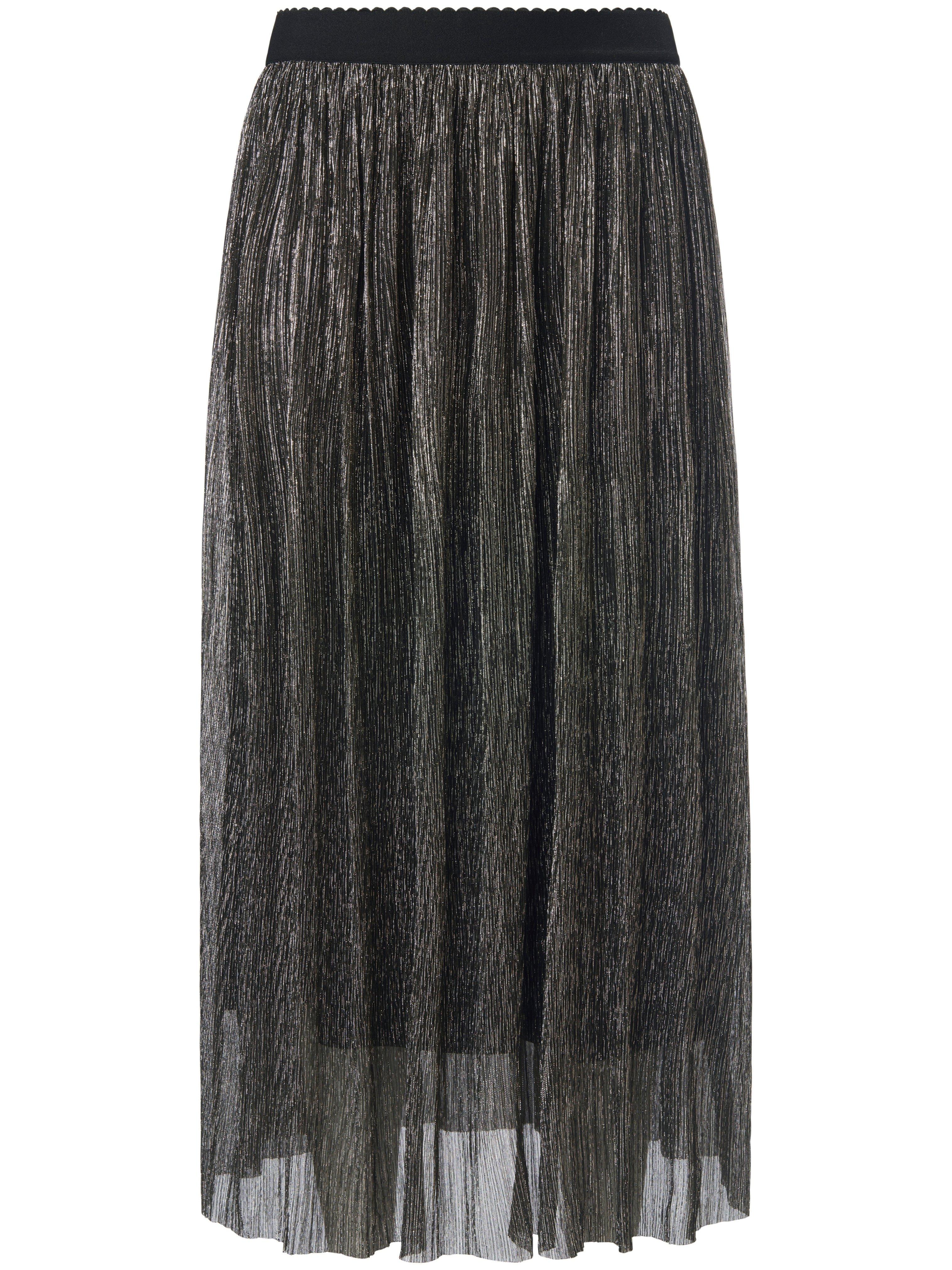 La jupe plissée avec taille élastiquée  Uta Raasch couleur argent