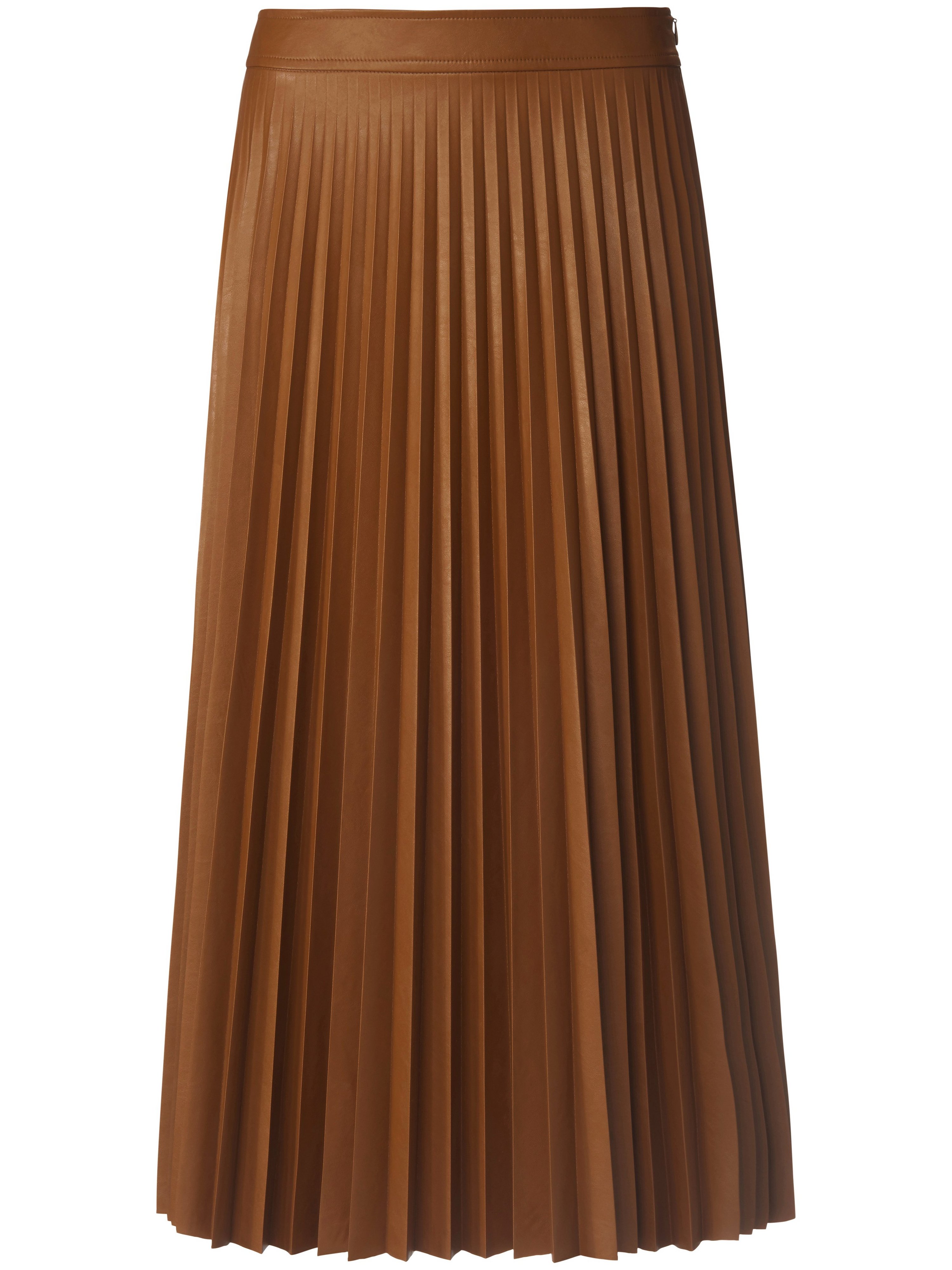 La jupe plissée longueur midi  St. Emile marron taille 44