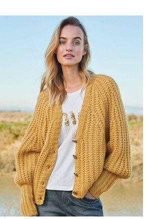 Strickjacke aus Kaschmir und Seide (94878988)