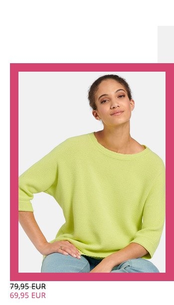 Rundhals-Pullover mit 3/4-Arm (87731688)