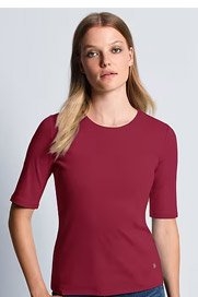 Rundhals-Shirt Modell Velvet (88750588)