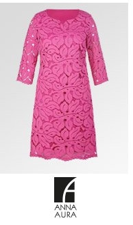 Spitzen-Kleid mit 3/4-Arm (10098988)