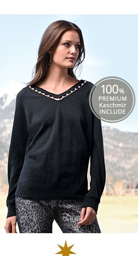 V-Pullover aus 100% Kaschmir (93858988)