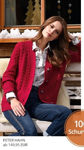 Strickjacke aus 100% Schurwolle (84348577)