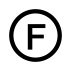 Pflegesymbol Chemische Reinigung F