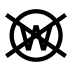 Pflegesymbol Keine Nassreinigung möglich